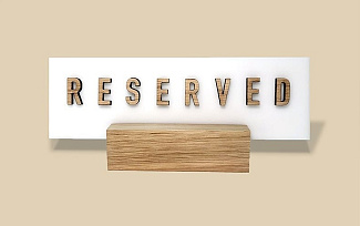 Таблички на стол Reserved Таблички на стол Reserved